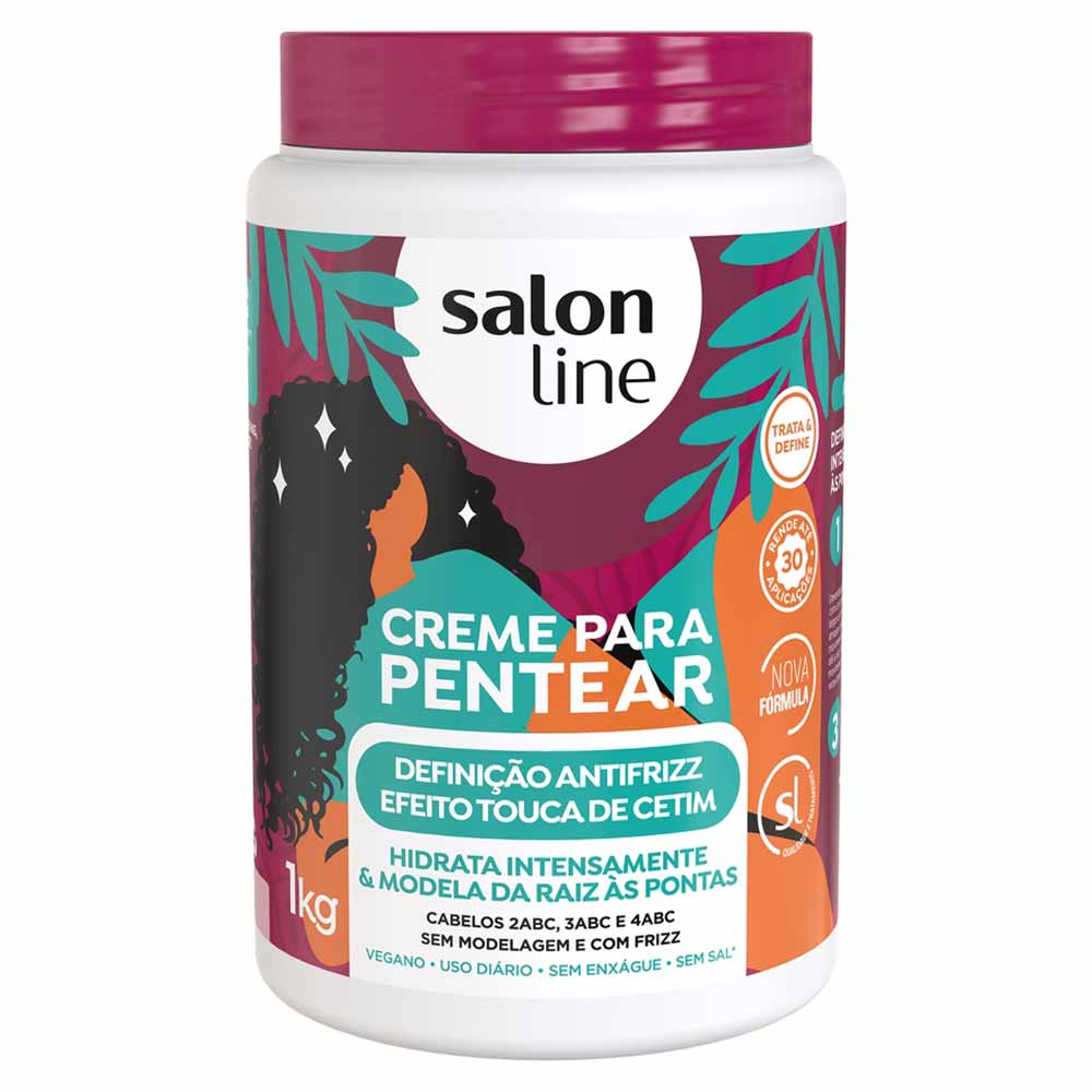 Salon Line Definição Antifizz Creme de Pentear Tamanho Profissional
